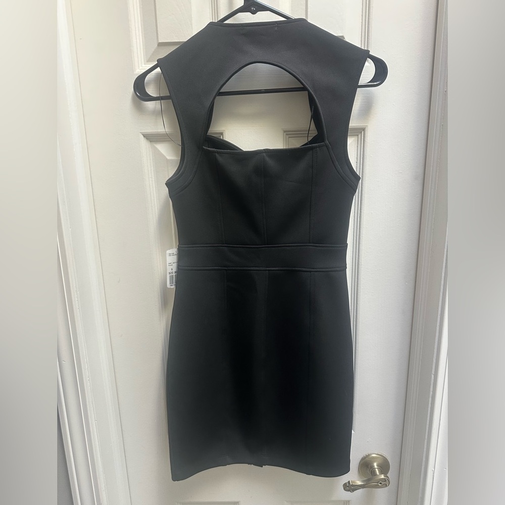 Forever 21 Black Backless Dress with Gold Zipper - Picture 2 of 4